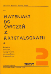 Okładka książki Materiały do ćwiczeń z krystalografii. Zeszyt 2 Zbigniew Bojarski, Halina Habla