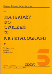 Okładka książki Materiały do ćwiczeń z krystalografii. Zeszyt 6 Zbigniew Bojarski, Marian Surowiec
