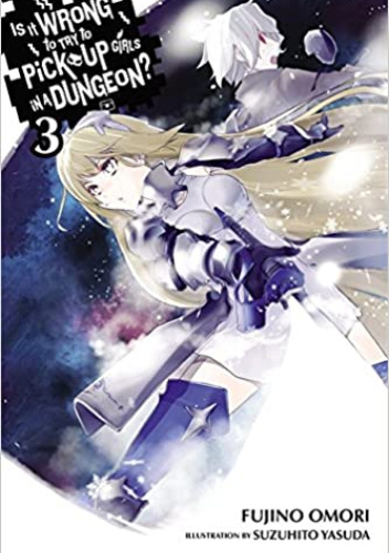 Okładki książek z serii Danmachi (light novels)