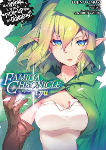 Okładki książek z cyklu Danmachi Familia Chronicle (light novel)