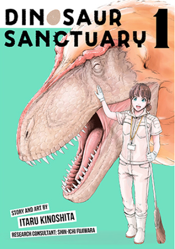 Okładki książek z cyklu Dinosaur sanctuary