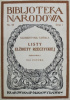Okładka książki Listy Elżbiety Rzeczyckiej oraz Nocleg w Kromołowie i Obiad czwartkowy Klementyna Hoffmanowa