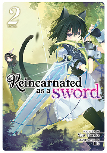 Okładki książek z cyklu Reincarnated as a Sword (light novel)