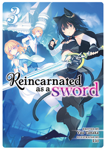 Okładki książek z cyklu Reincarnated as a Sword (light novel)