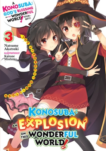 Okładki książek z cyklu Konosuba: An Explosion on This Wonderful World! (light novel)
