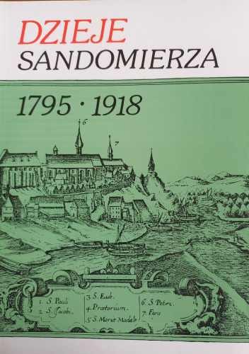 Okładki książek z cyklu Dzieje Sandomierza