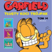 Okładka książki Garfield. Tłusty koci trójpak. Tom 14 Jim Davis