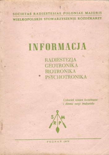 Okładki książek z cyklu Radiestezja, geotronika, biotronika, psychotronika