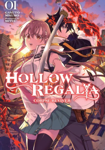 Okładki książek z cyklu Hollow Regalia (light novel)