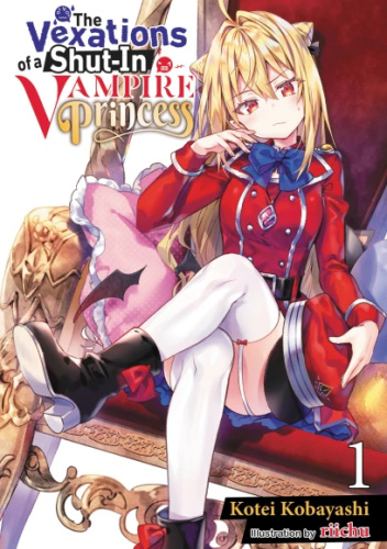 Okładki książek z cyklu The Vexations of a Shut-In Vampire Princess (light novel)