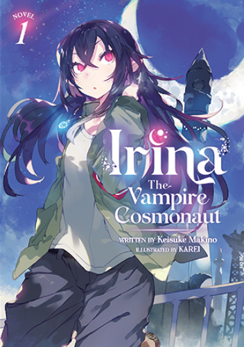 Okładki książek z cyklu Irina: The Vampire Cosmonaut (light novel)