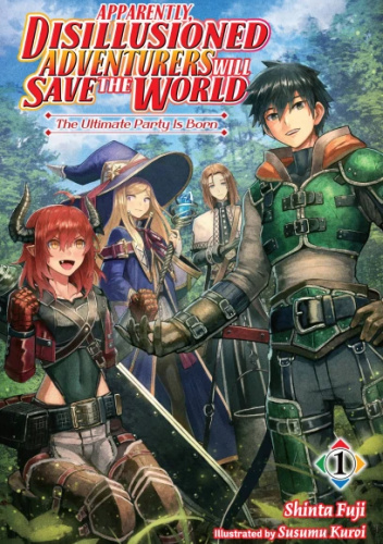 Okładki książek z cyklu Apparently, Disillusioned Adventurers Will Save the World (light novel)