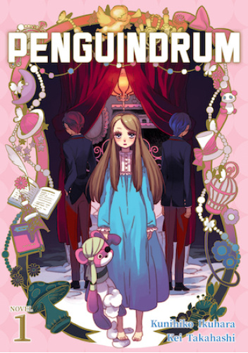 Okładki książek z cyklu Penguindrum (light novel)