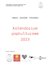 Okładka książki Kalendarium popkulturowe 2023 Tomasz Stępiński