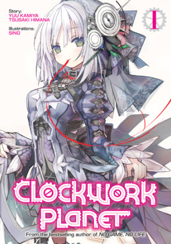 Okładki książek z cyklu Clockwork Planet (light novel)