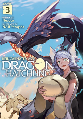 Okładki książek z cyklu Reincarnated as a Dragon Hatchling (light novel)