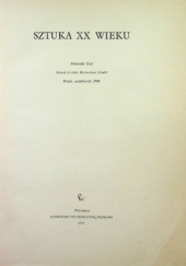 Okładka książki Sztuka XX wieku Maria Gantzowa