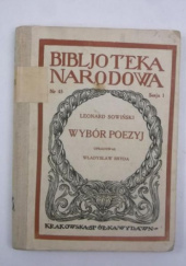 Okładka książki Wybór poezyj Leonard Sowiński
