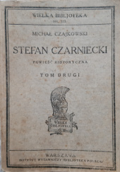 Okładka książki Stefan Czarniecki t. 2 Michał Czajkowski