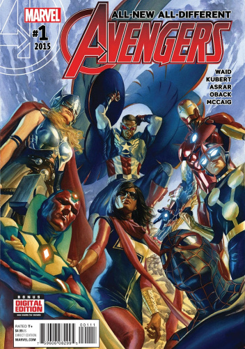 Okładki książek z cyklu All New All Different Avengers