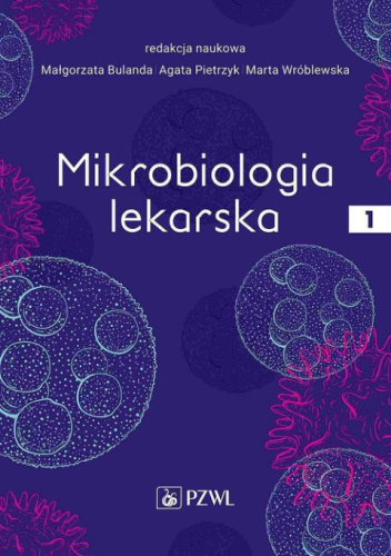 Okładki książek z cyklu Mikrobiologia lekarska