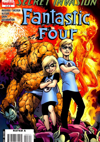 Okładki książek z cyklu Secret Invasion: Fantastic Four