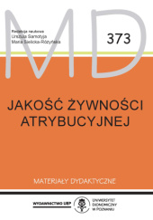 Okładka książki Jakość żywności atrybucyjnej Urszula Samotyja, Maria Sielicka-Różyńska