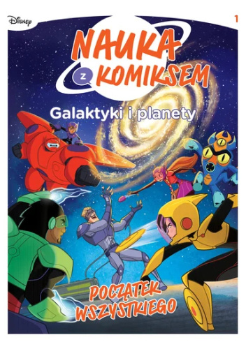 Okładki książek z cyklu Nauka z komiksem. Galaktyki i planety