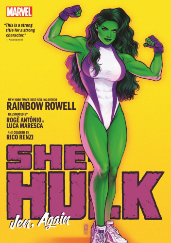 Okładki książek z cyklu She-Hulk by Rainbow Rowell