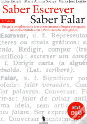 Okładka książki Saber Escrever, Saber Falar Edite Estrela, Maria José Leitão, Maria Almira Soares