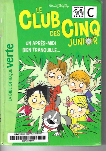 Okładki książek z cyklu Le club des cinq junior
