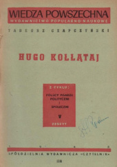 Okładka książki Hugo Kołłątaj Tadeusz Czapczyński