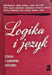 Okładka książki Logika i język. Studia z semiotyki logicznej praca zbiorowa