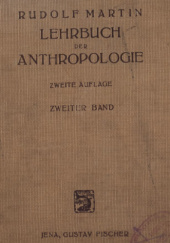 Okładka książki Lehrbruch der Anthropologie Rudolf Martin
