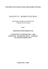Okładka książki Zeszyty Korytnickie t.1 praca zbiorowa
