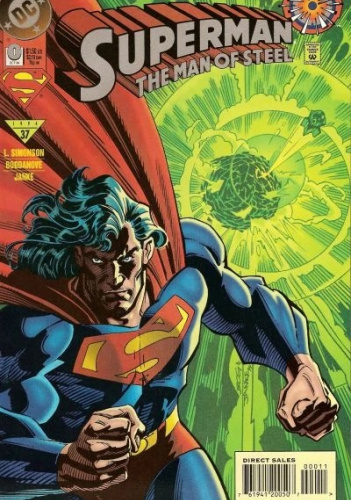 Okładki książek z cyklu Superman: The Man of Steel Vol 1