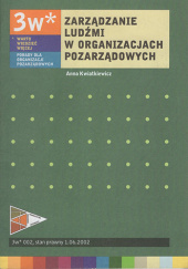 Okładka książki Zarządzanie ludźmi w organizacjach pozarządowych Anna Kwiatkiewicz