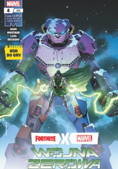 Okładka książki Fortnite x Marvel. Wojna zerowa 4/2022 Christos Gage, José Luis Munuera, Donald Mustard