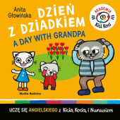 Okładka książki Akademia Kici Koci. Dzień z dziadkiem. A day with grandpa Anita Głowińska