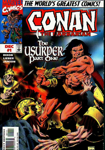 Okładki książek z cyklu Conan the Barbarian: The Usurper