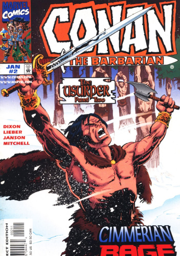 Okładki książek z cyklu Conan the Barbarian: The Usurper