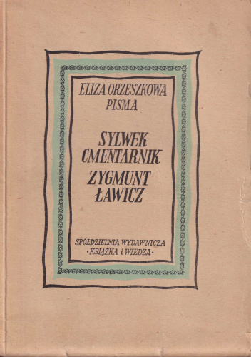 Okładki książek z cyklu Eliza Orzeszkowa. Pisma Zebrane