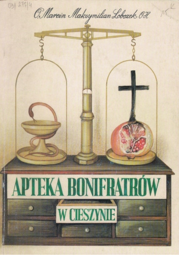 Okładki książek z cyklu Apteki bonifratrów w Polsce
