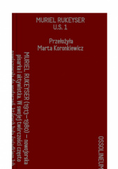Okładka książki U.S. 1 Muriel Rukeyser