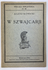 Okładka książki W Szwajcarii Juliusz Słowacki