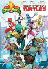 Okładka książki Mighty Morphin Power Rangers/Teenage Mutant Ninja Turtles Simone Di Meo, Ryan Parrott