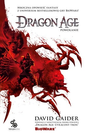 Okładki książek z serii Dragon Age