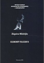 Okładka książki Elementy filozofii Zbigniew Mikołejko
