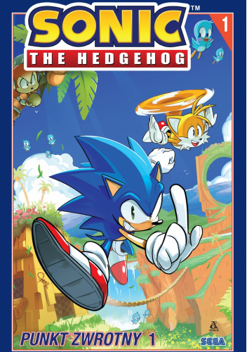 Okładki książek z cyklu Sonic the Hedgehot