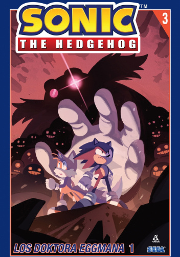 Okładki książek z cyklu Sonic the Hedgehot